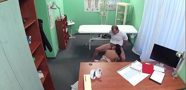  Tanned patient fucks muscular doctor